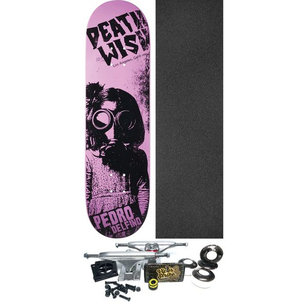 Deathwish Skateboards Pedro Delfino Creeping Death Skateboard Deck - 8.47" x 31.875" - Complete Skateboard Bundle